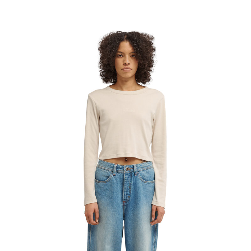 Lowcase Crop Ls W - T-shirt - Damer