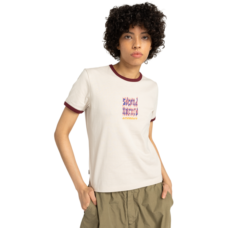 Element Second Nature Ringer Ss W - T-shirt damski | Hardloop