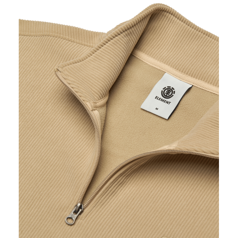 Element Lowcase Corduroy Quarter Zip - Sweatshirt homme | Hardloop
