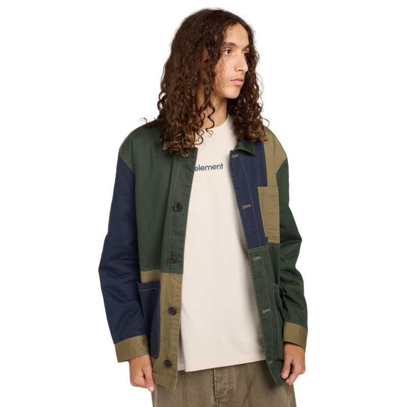 Element Crossroads Patchwork Overshirt - Jakke - Herrer | Hardloop