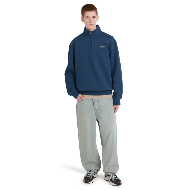 Element Element Co Emb Quarter Zip - Felpa - Uomo | Hardloop