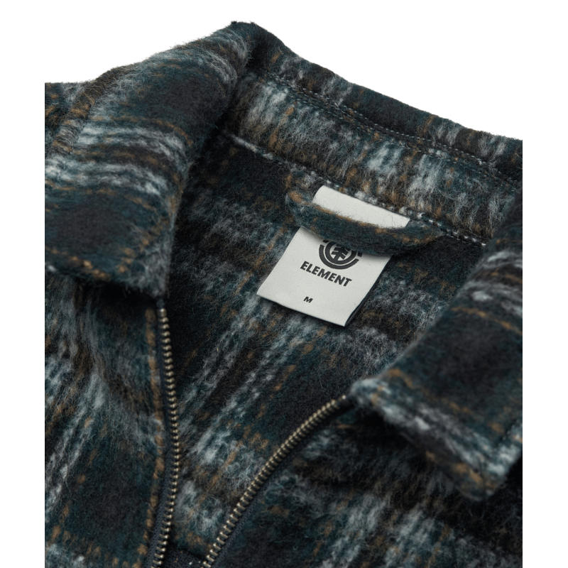 Element Fuzzy Check Zip Overshirt - Jacke - Herren | Hardloop