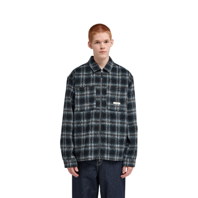 Fuzzy Check Zip Overshirt - Takki - Miehet