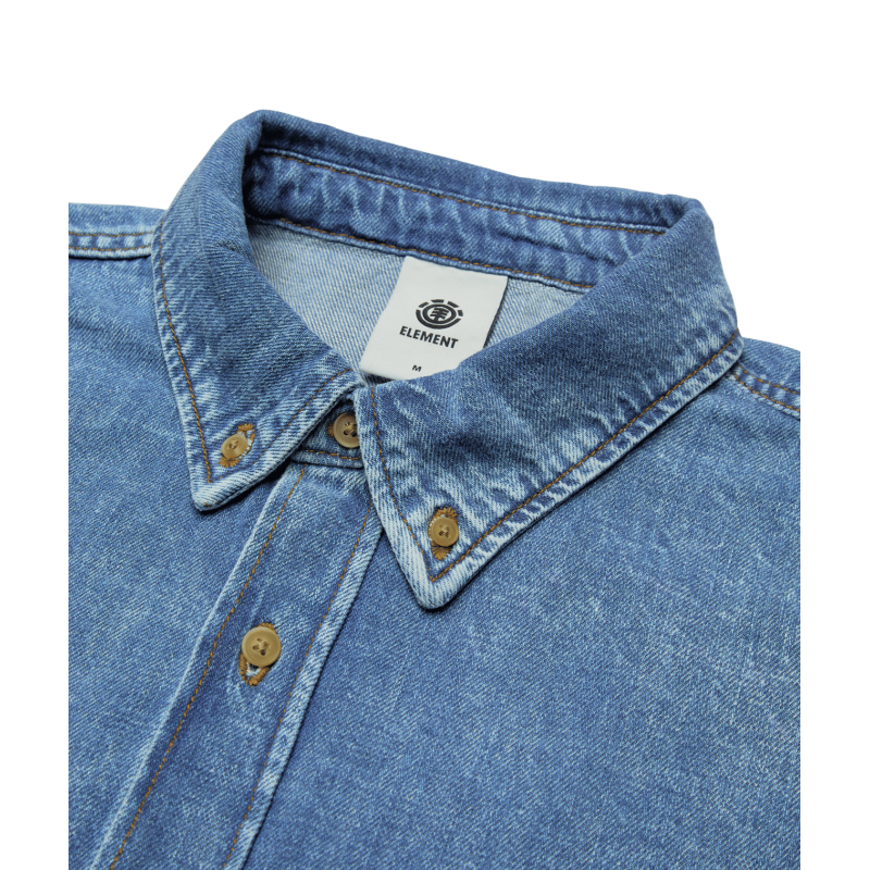 Element Relax Denim Shirt Ls - Hemd - Herren | Hardloop