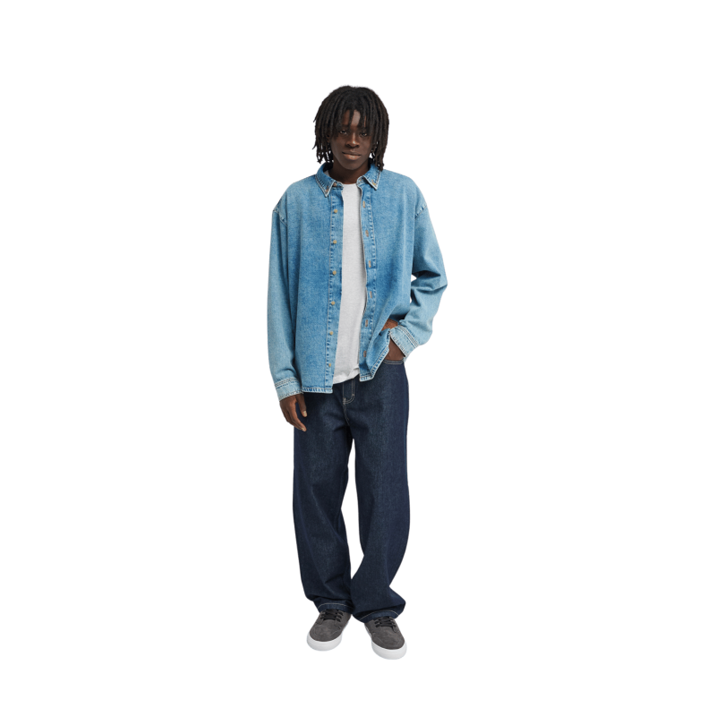 Element Relax Denim Shirt Ls - Camisa - Hombre | Hardloop