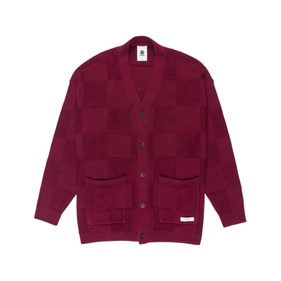 Textured Check Cardigan - Cardigan - Herrer