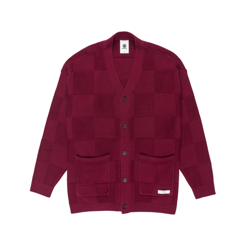 Element Textured Check Cardigan - Jerséis - Hombre | Hardloop