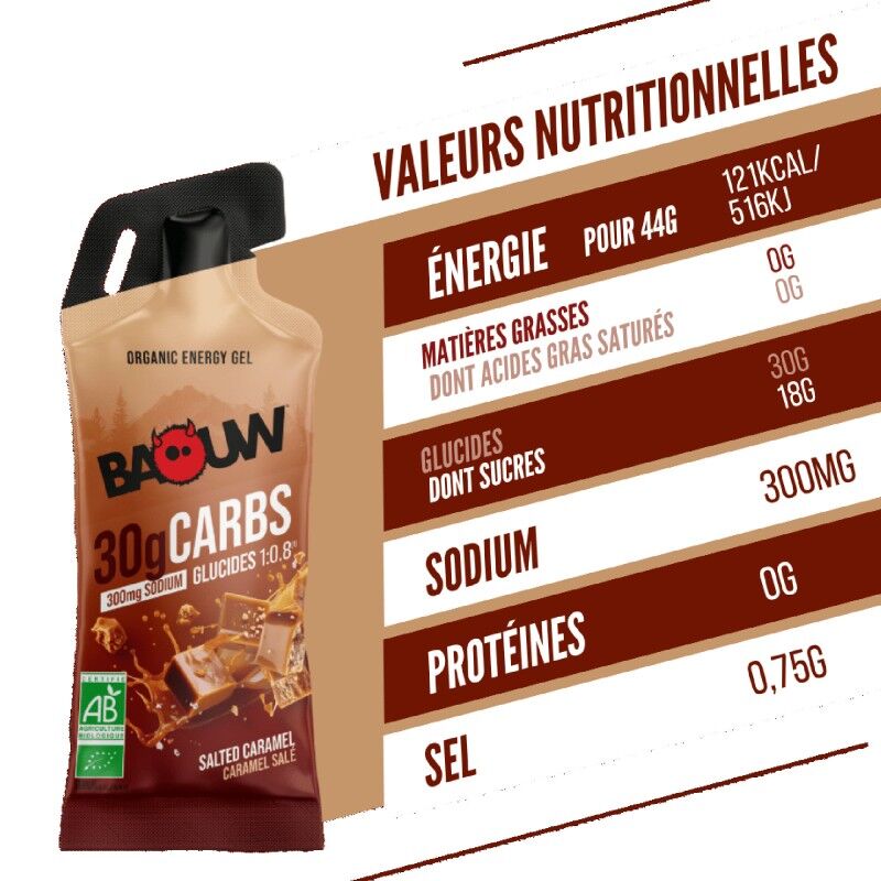 Baouw Caramel Salé - Gel énergétique | Hardloop