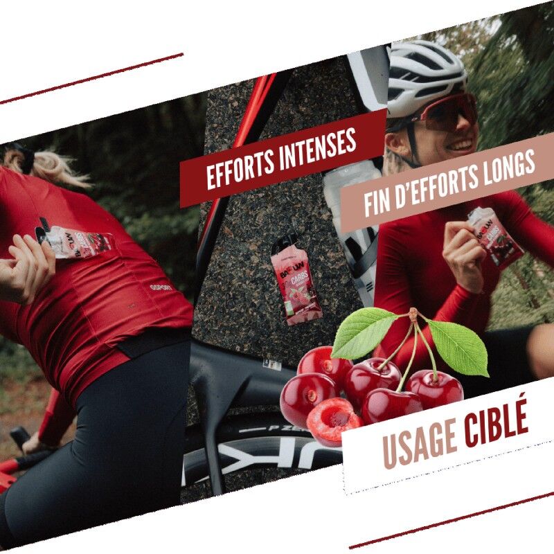 Baouw Cerise - Guarane Caféiné - Energy gel | Hardloop
