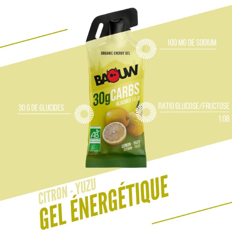 Baouw Citron - Yuzu - Energy gel | Hardloop