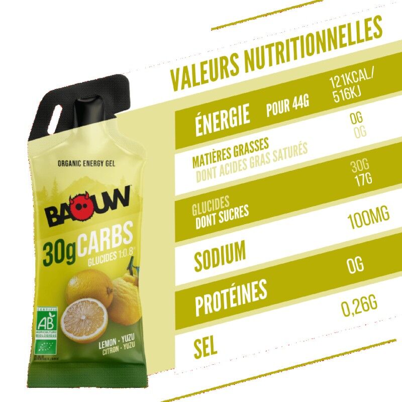 Baouw Citron - Yuzu - Energy gel | Hardloop