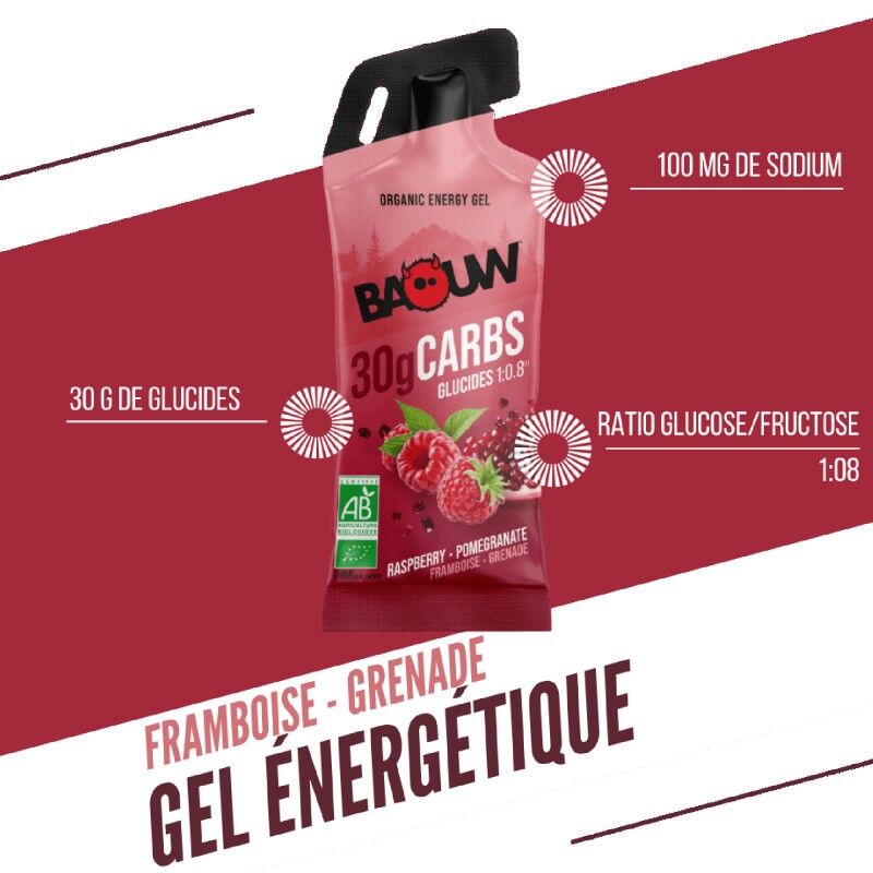 Baouw Framboise - Grenade - Energetický gel | Hardloop