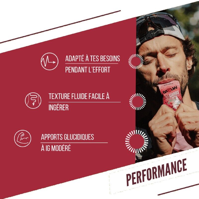 Baouw Framboise - Grenade - Energy gel | Hardloop