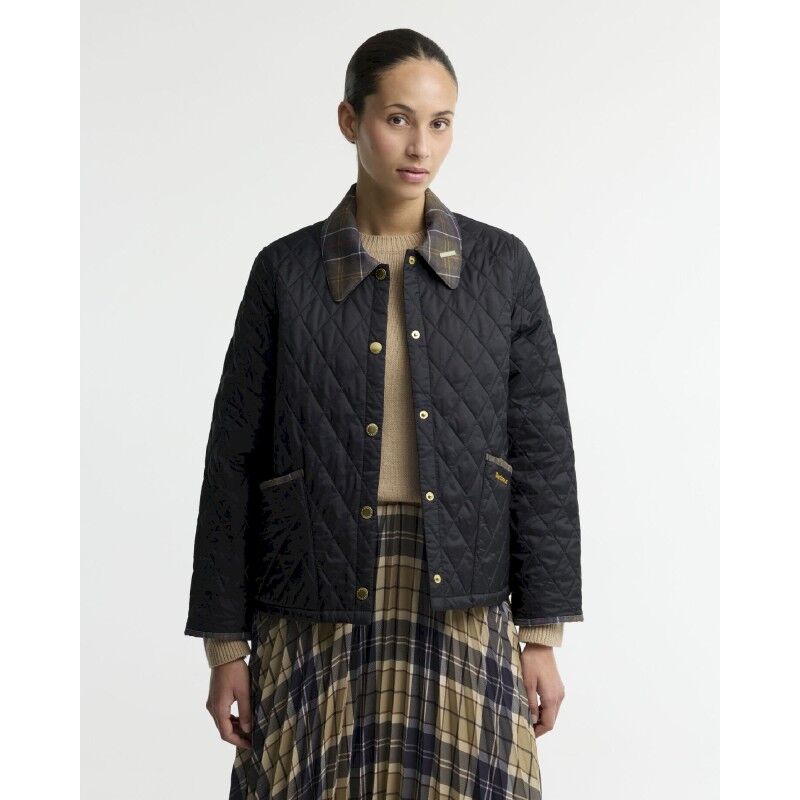 Barbour Icons Tartan Collar Cropped Liddesdale Q - Dámská bunda | Hardloop