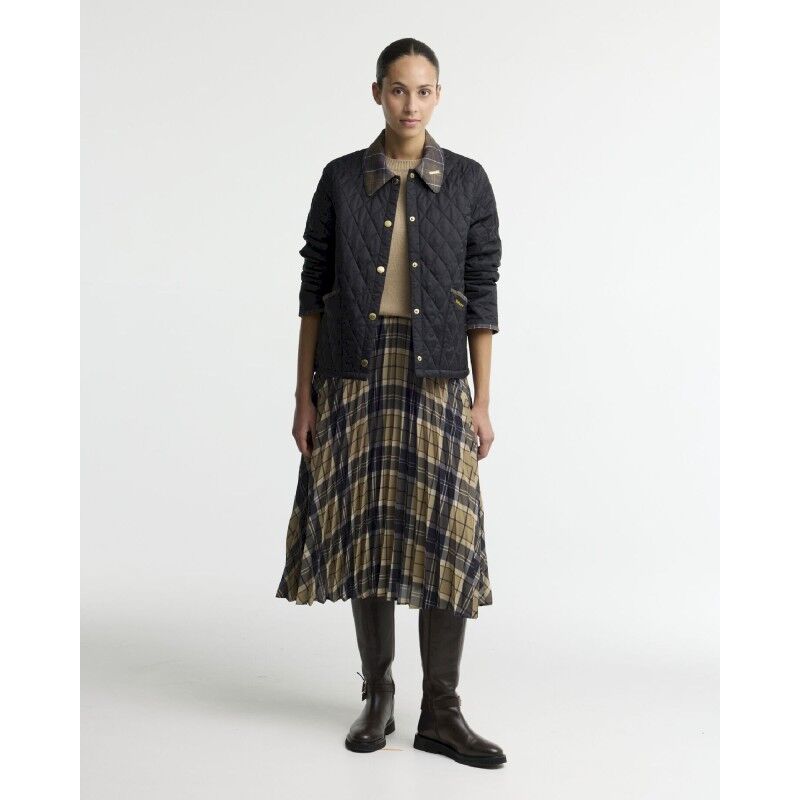 Barbour Icons Tartan Collar Cropped Liddesdale Q - Jacka - Dam | Hardloop