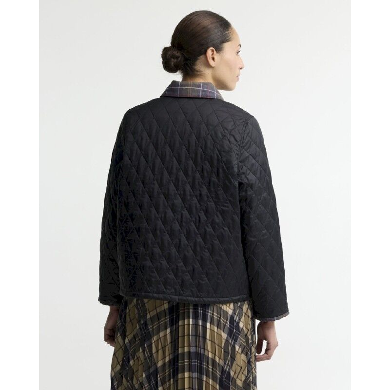 Barbour Icons Tartan Collar Cropped Liddesdale Q - Jakke - Damer | Hardloop