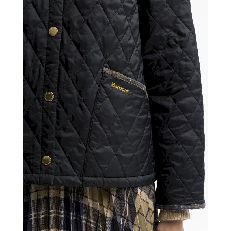 Barbour Icons Tartan Collar Cropped Liddesdale Q - Dámská bunda | Hardloop