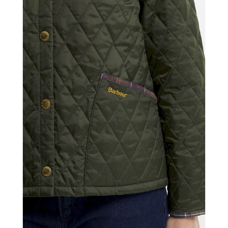Barbour Icons Tartan Collar Cropped Liddesdale Q - Jacket - Women's | Hardloop