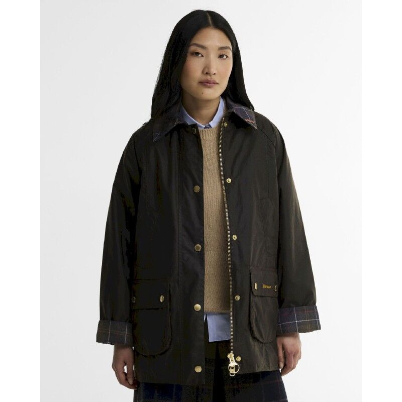 Icons Tartan Collar Modern Beadnell Wax - Jacket - Women's