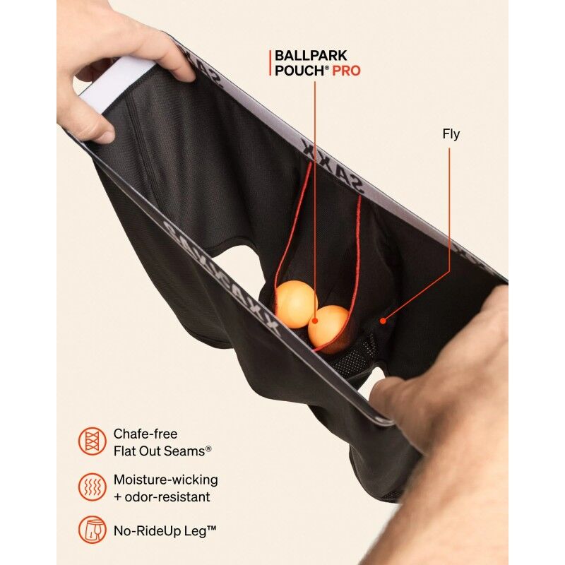 Saxx Essential Performance Mesh Boxer Brief Fly 3Pk - Bokseri - Miehet | Hardloop