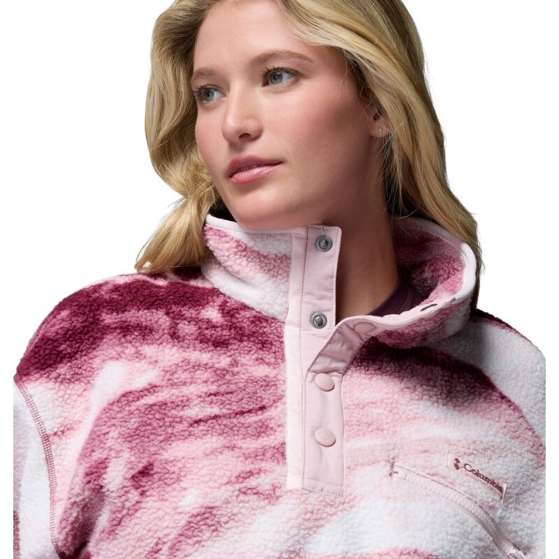 Helvetia II Printed Cropped Half Snap - Giacca in pile - Donna