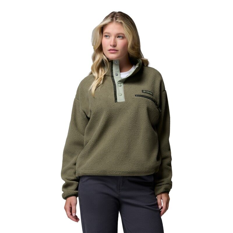 Helvetia II Cropped Half Snap Fleece - Bluza polarowa damska