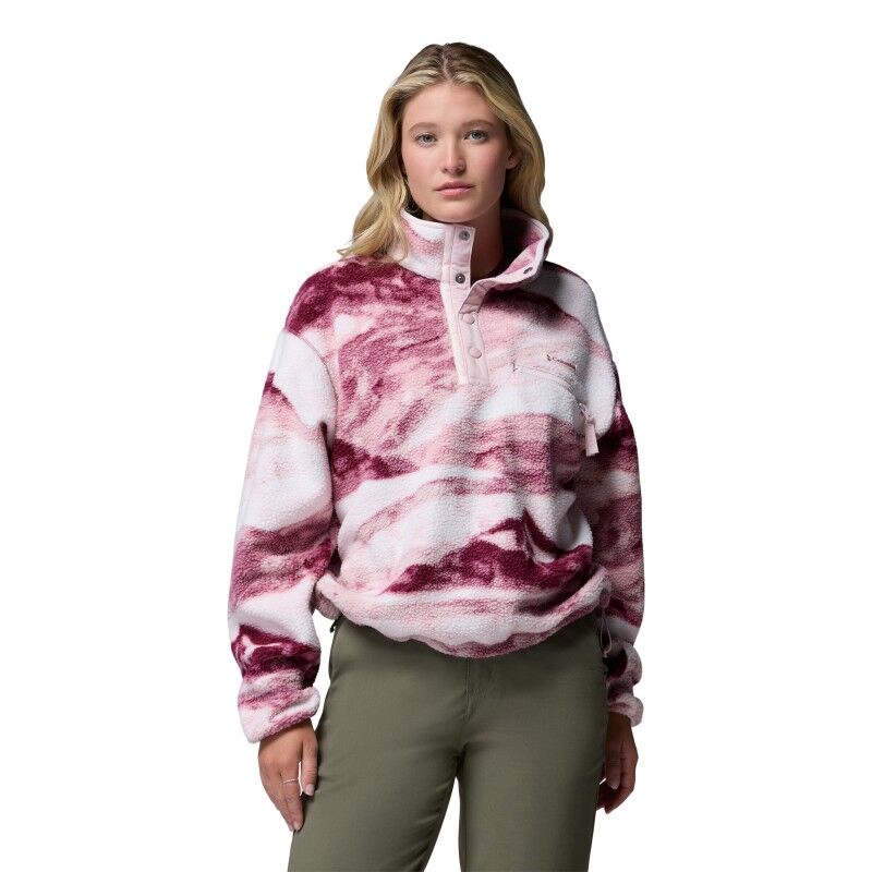 Helvetia II Printed Cropped Half Snap - Polaire femme