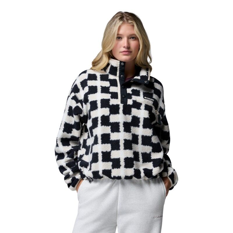 Helvetia II Printed Cropped Half Snap - Polaire femme