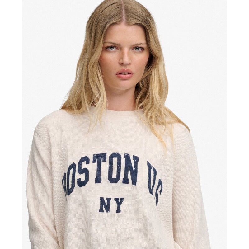 Superdry Ath Essential Graphic Ls Top - T-shirt - Women's | Hardloop