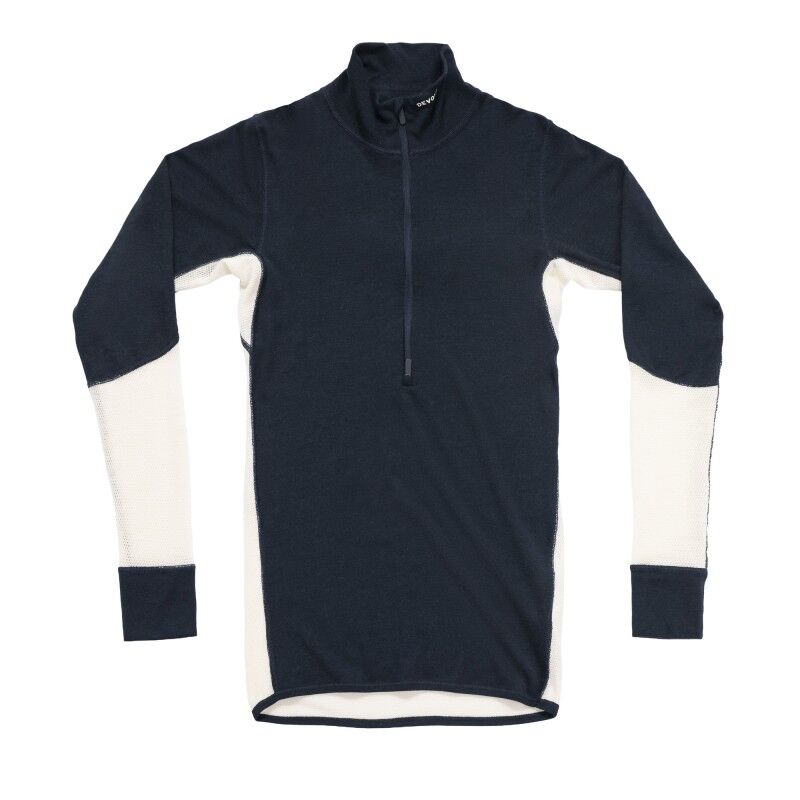 Devold Wool Mesh 190 Zip Neck - Maillot thermique laine mérinos homme | Hardloop
