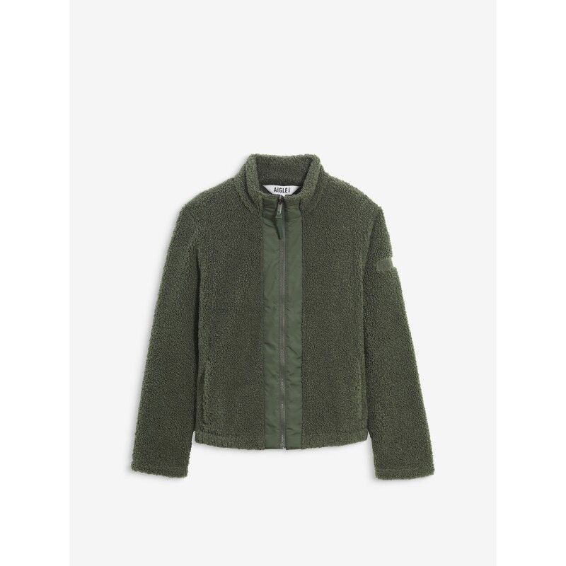 Blouson zippé en sherpa details nylon T-Kit® - Fleecejacke - Damen