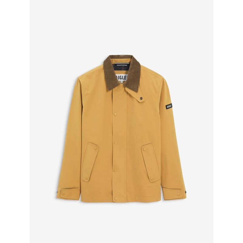 Manteau de campagne déperlant avec col velour côtelé - Mantel - Herren