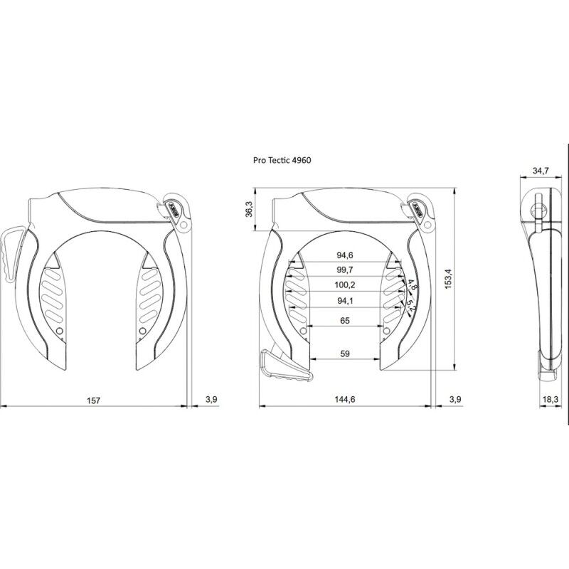 Abus 4960 NR OE - Zámek na kolo | Hardloop