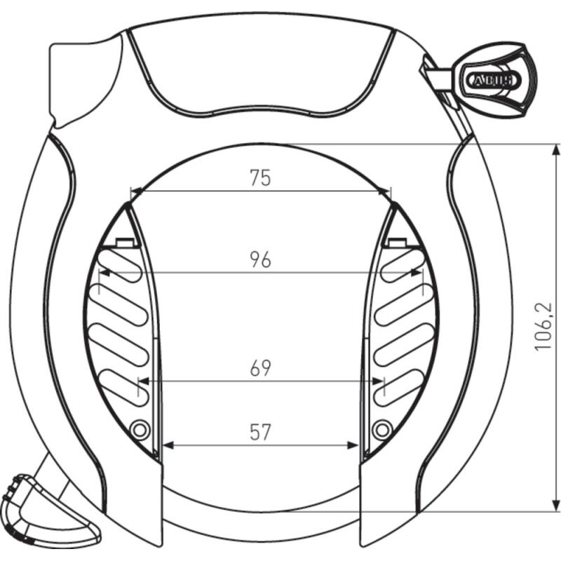 Abus 5955 R - Rahmenschloss | Hardloop