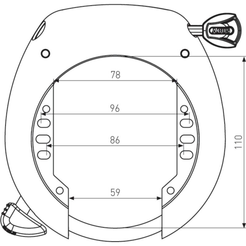 Abus 5755L NR XPLUS - Antivol de cadre vélo | Hardloop