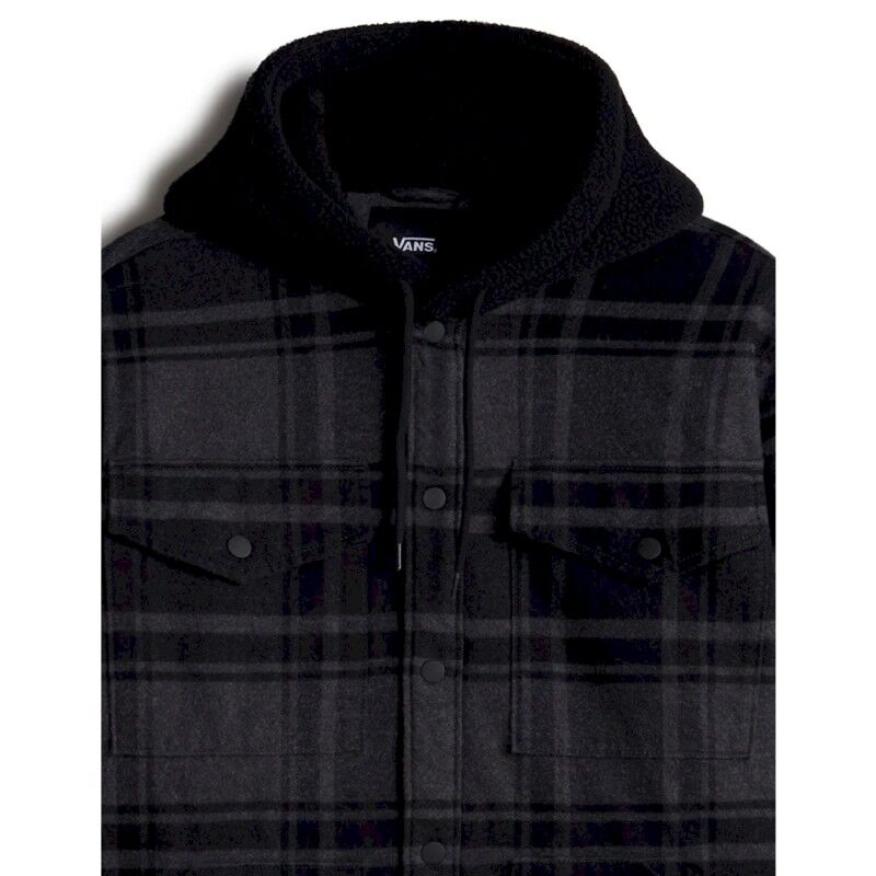 Vans Piedmont Hooded Plaid Shacket - Hoodie - Men's | Hardloop