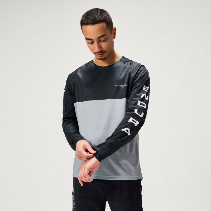 Singletrack Core Printed L/S T - Radtrikot - Herren