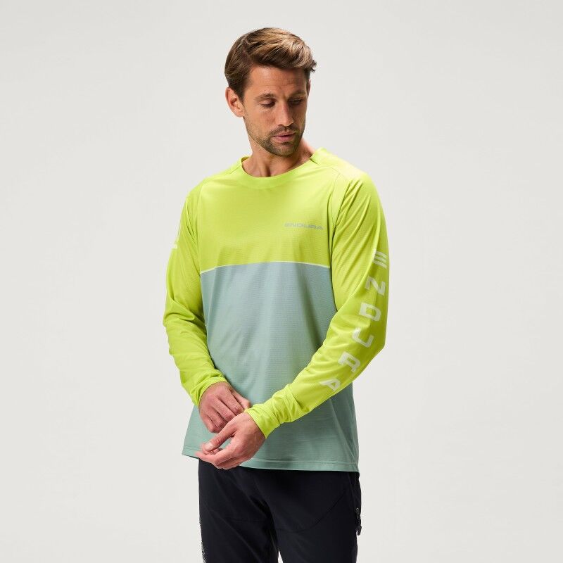 Endura Singletrack Core Printed L/S T - Fietsshirt - Heren | Hardloop