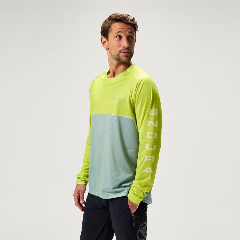 Endura Singletrack Core Printed L/S T - Maglia ciclismo - Uomo | Hardloop