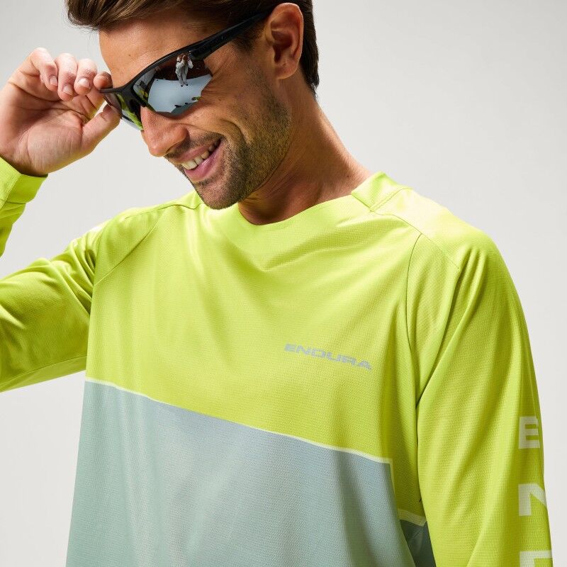 Endura Singletrack Core Printed L/S T - Maglia ciclismo - Uomo | Hardloop
