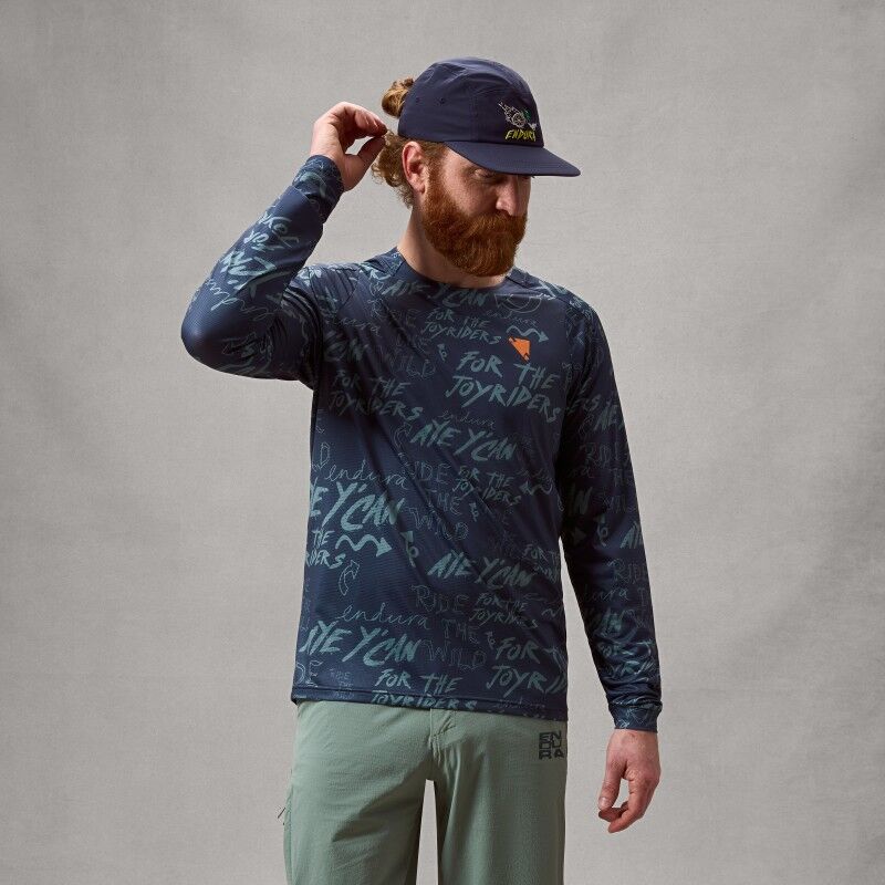 Singletrack L/S Print Tee - Radtrikot - Herren