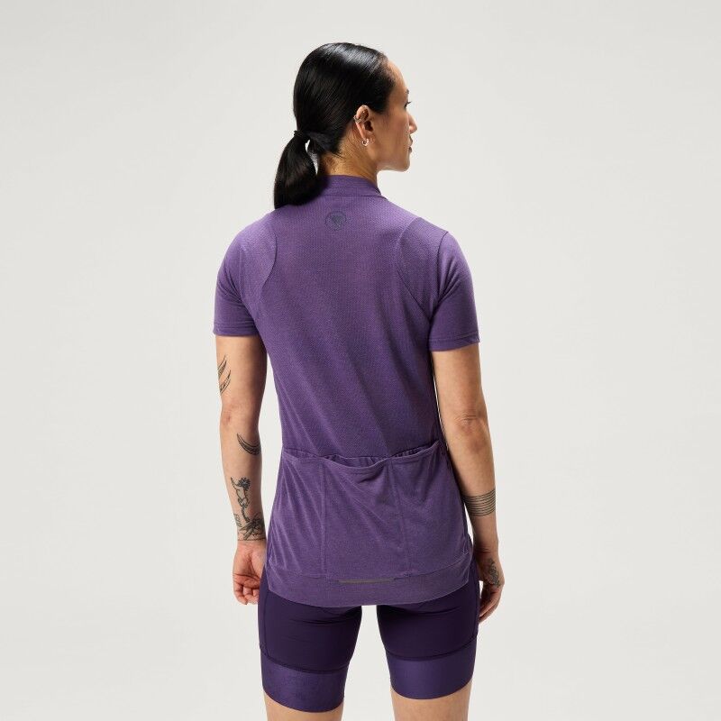 Endura Wms Loop S/S Zipped Jersey - Cykeljersey - Damer | Hardloop