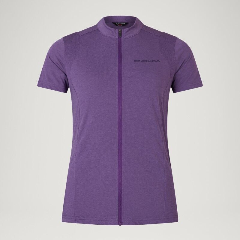 Endura Wms Loop S/S Zipped Jersey - Cykeljersey - Damer | Hardloop