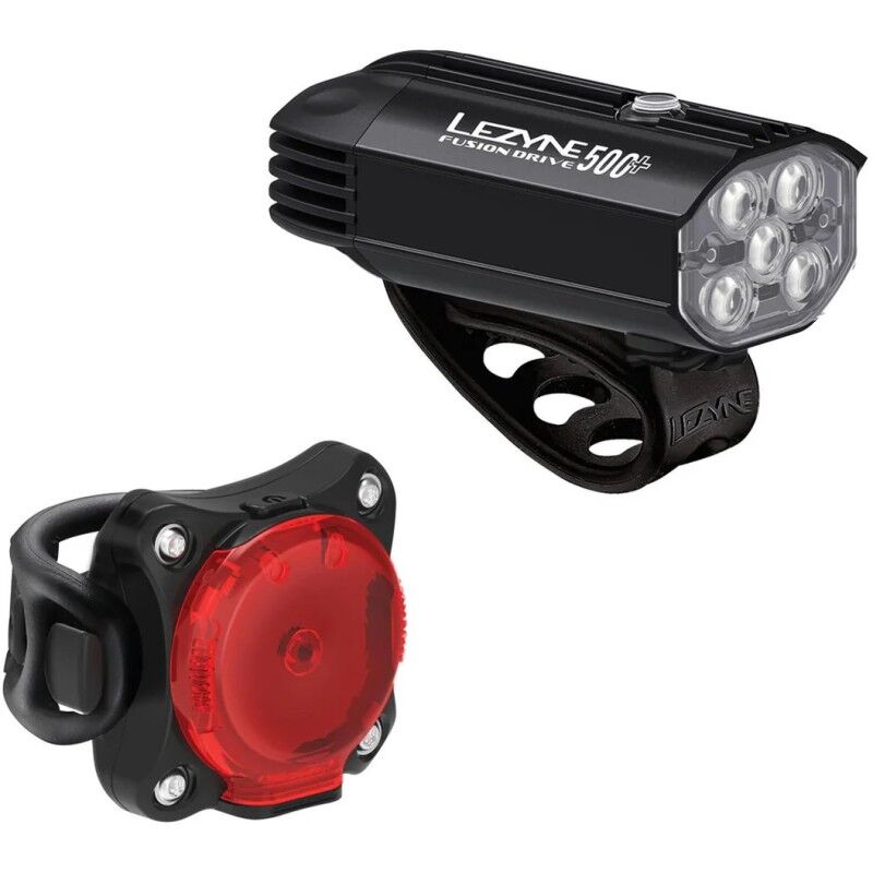 Lezyne Fusion Drive 500 Plus / Zecto Drive 200 Plus - Cykelbelysningssats | Hardloop