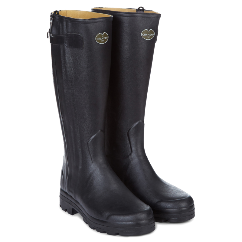 Leather-Lined Chasseur Boots - Bottes en caoutchouc homme