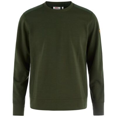Keb Fleece Crew Neck - Bluza z wełny Merino® męska