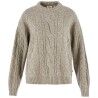 Fjällräven Övik Cable Knit W - Sweter damskie | Hardloop