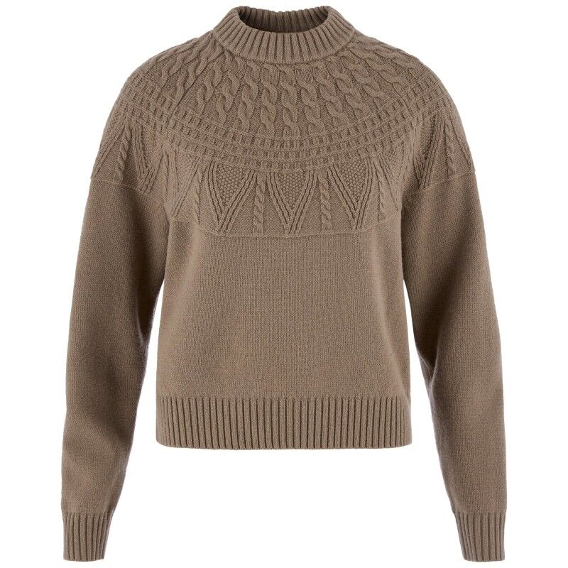 Övik Solid Jacquard Knit W - Pullover femme