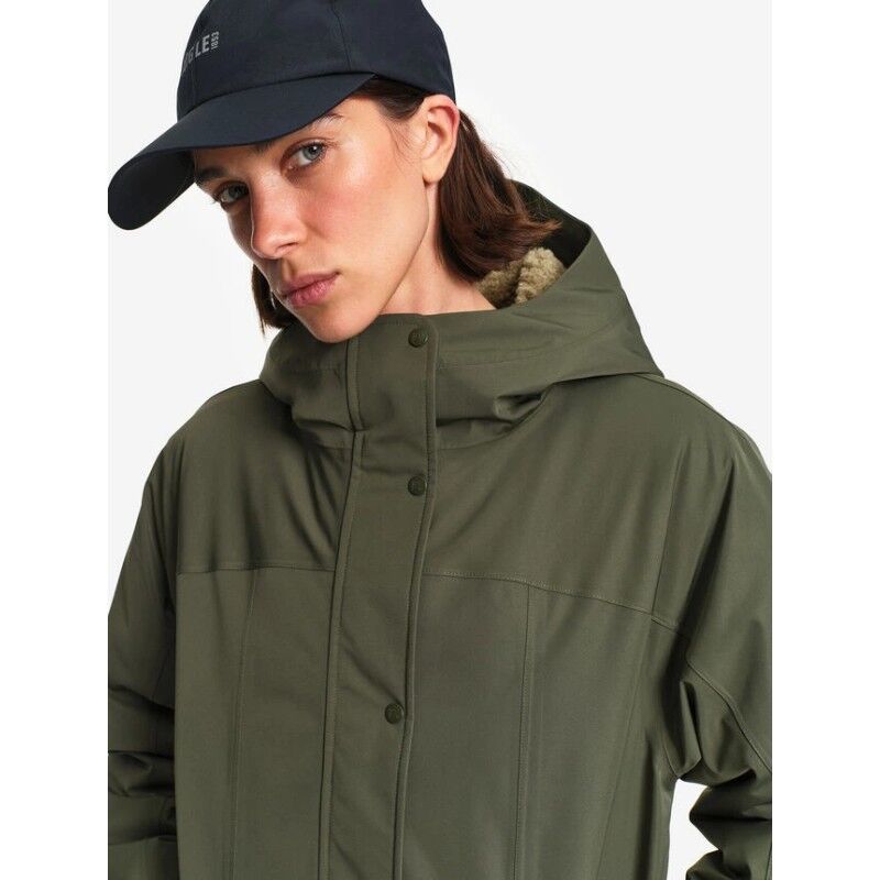 Aigle Parka matelassée mi-longue à capuche sherpa MTD® - Parka femme | Hardloop