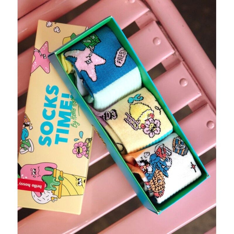 Hello Hossy Pack (3 sets) - Summer Squad - Socks - Kid's | Hardloop